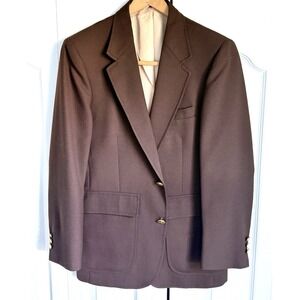 John Peel Ltd Men's Brown Sport Coat Blazer Made in USA Classic Fit 38R